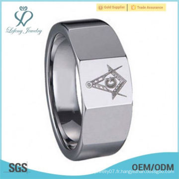 Acier inoxydable Band Masonic Magnificent Freemason Ring Men Women